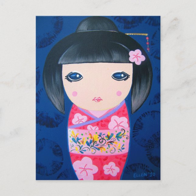 Kokeshi Doll - Harumi Postcard (Front)