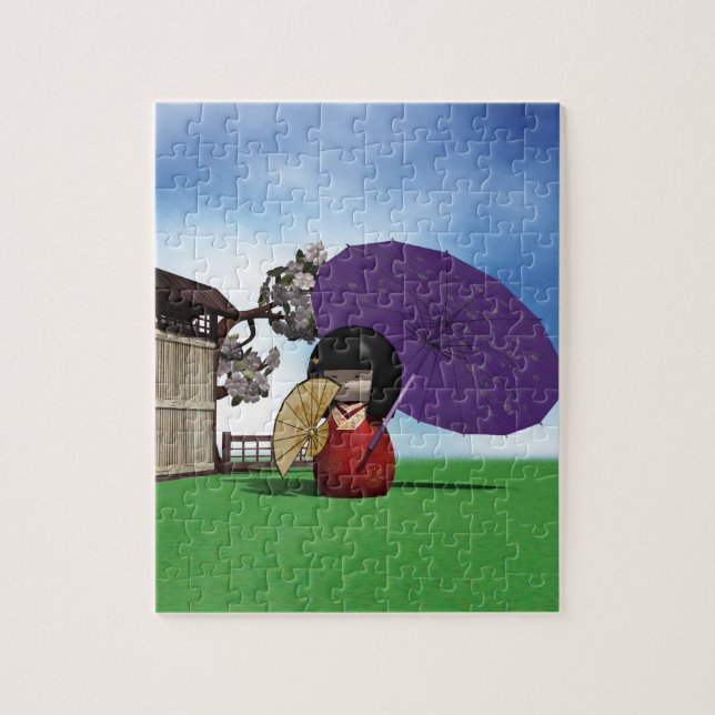 Kokeshi Doll Jigsaw Puzzle (Vertical)