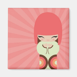 kokeshi doll magnet