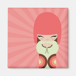 kokeshi doll magnet