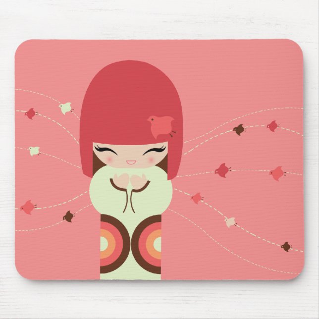 kokeshi doll mouse pad (Front)