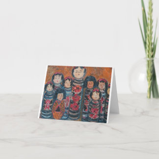 Kokeshi Dolls Card