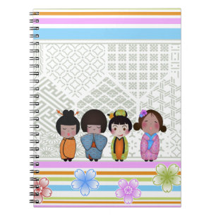 kokeshi dolls notebook