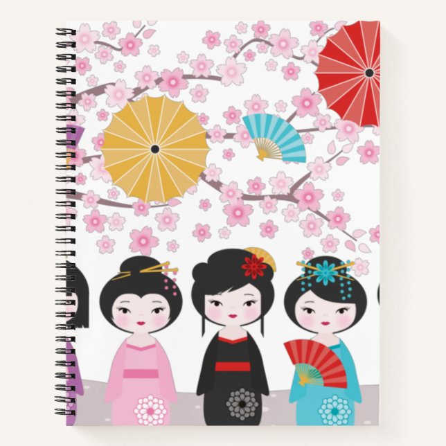 Kokeshi Dolls Notebook (Front)