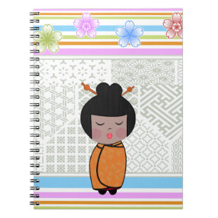kokeshi dragonflies notebook