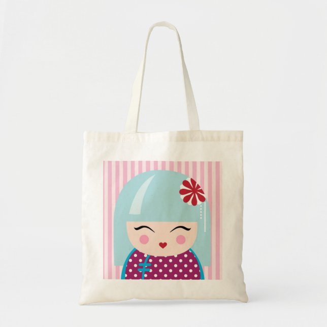 Kokeshi girl tote bag (Front)