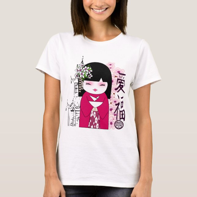 Kokeshi , Japanese doll, こけし T-Shirt (Front)