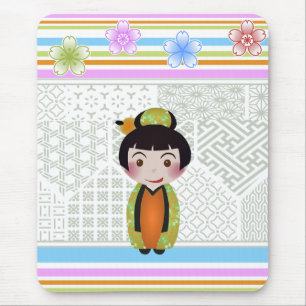 kokeshi noshi mouse pad
