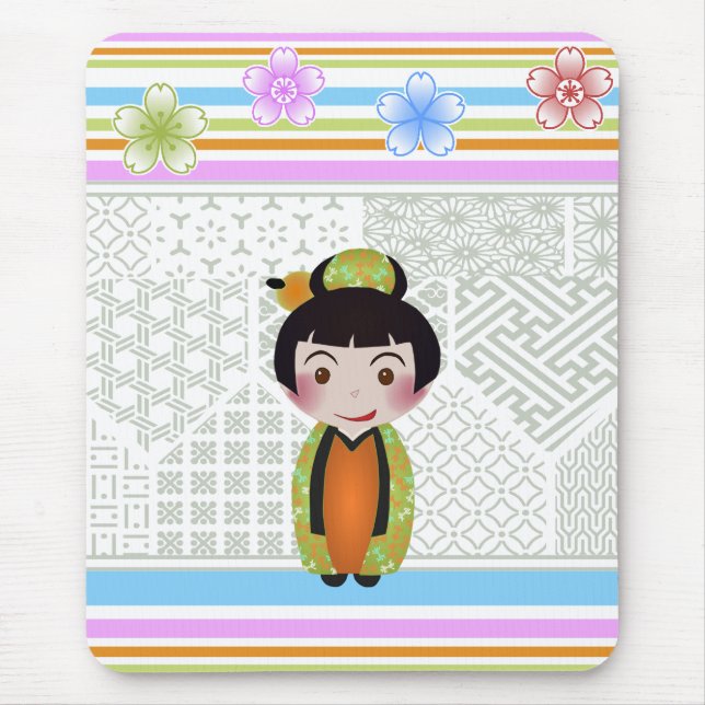kokeshi noshi mouse pad (Front)