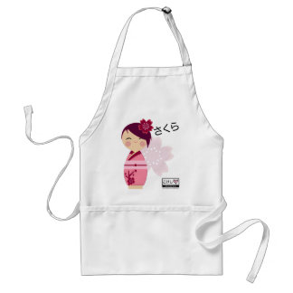 Kokeshi Sakura Apron