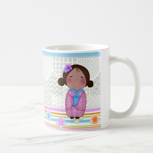 kokeshi sakura coffee mug (Right)