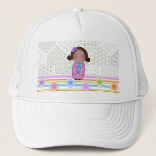 kokeshi sakura trucker hat