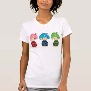 Kokeshi Triplets T-Shirt