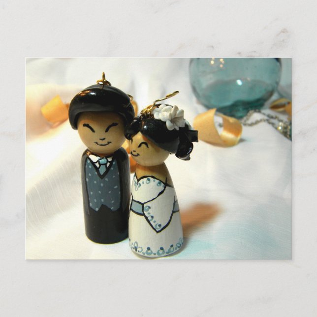 Kokeshi Wedding I Postcard (Front)