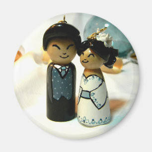 Kokeshi Wedding II Magnet