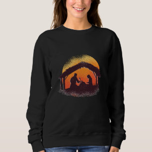 Kokeshis Nativity Scene - Merry Christmas Sweatshirt