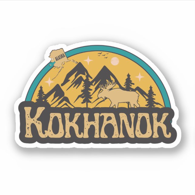 Kokhanok, Alaska Sticker (Front)