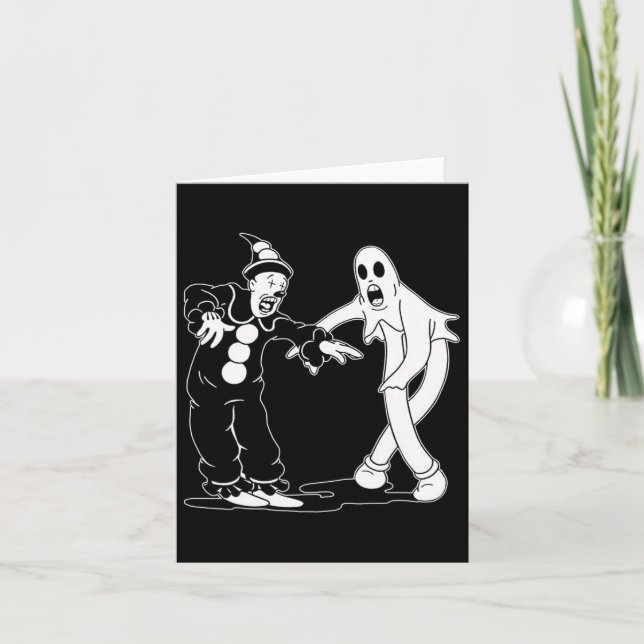 Koko The Clown And Ghost Dancing  Card (Front)