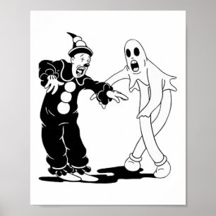 Koko The Clown And Ghost Dancing Poster