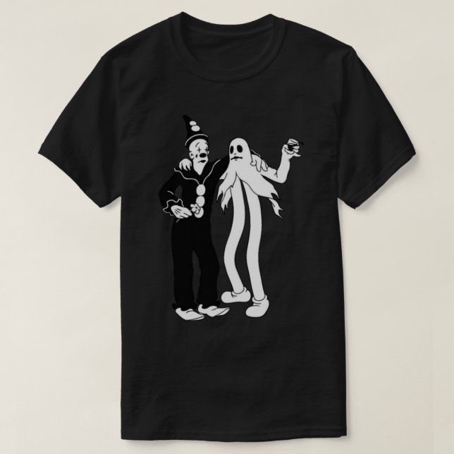 Koko the Clown and Ghost     T-Shirt (Design Front)