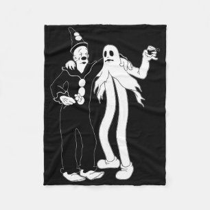 Koko The Clown Ghost Fleece Blanket