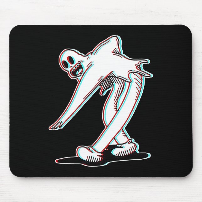 Koko The Clown Ghost Glitch Dancing  Mouse Pad (Front)