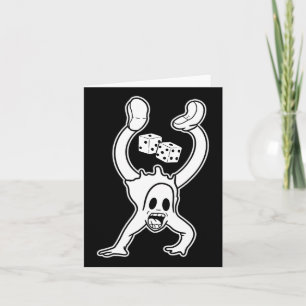 Koko The Clown Ghost Lucky Dice Handstand Gothic C Card