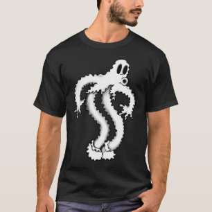 Koko The Clown Ghost Shaky Spooky Blackwork T-Shirt