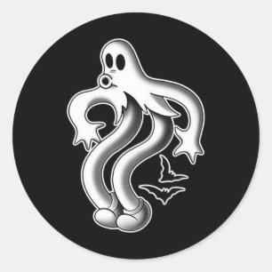 Koko The Clown Ghost Spooky Ts Classic Round Sticker