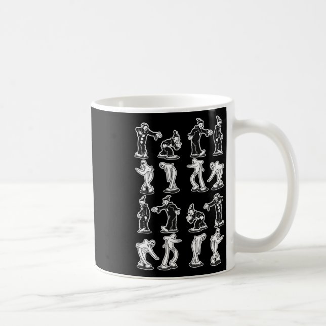 Koko The Clown Ghost Spooky Two Step Dance  Coffee Mug (Right)