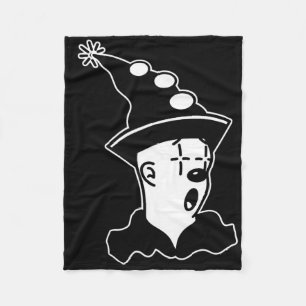 Koko The Clown Ghost Surprised Fleece Blanket