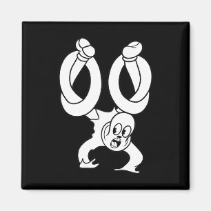 Koko The Clown Ghost Twisted Blackwork Magnet