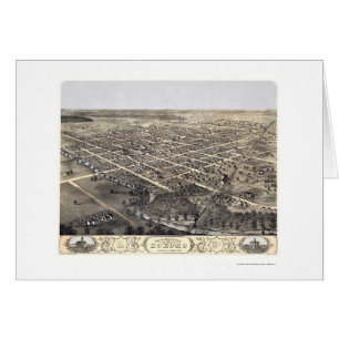 Kokomo, IN Panoramic Map - 1868