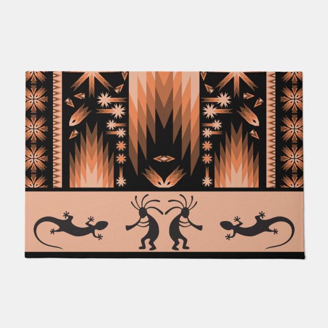 Kokopelli American Indian Southwest Doormat (Front)