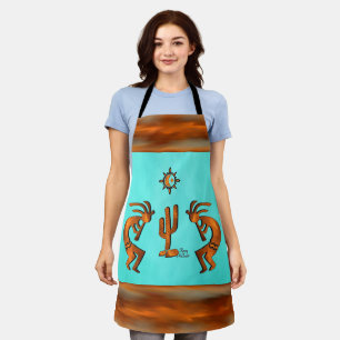 Kokopelli And Cactus Apron