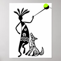 Kokopelli and Dog
