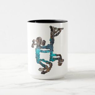 Kokopelli and Female Petroglyph Mug
