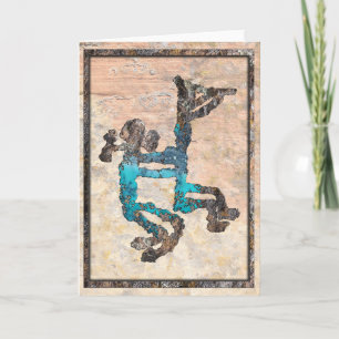Kokopelli and Female Petroglyph Thank You Card