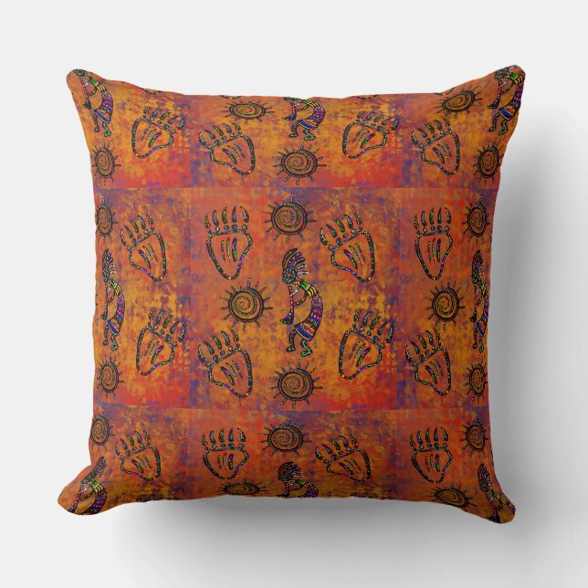 Kokopelli Art Cushion (Front)