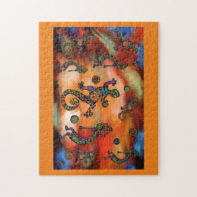 KOKOPELLI ART JIGSAW PUZZLE (Vertical)