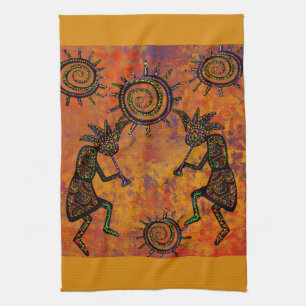 Kokopelli Art Kitchen Towel