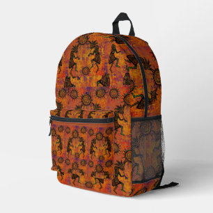 Kokopelli Art Kitchen Towel Printed Backpack