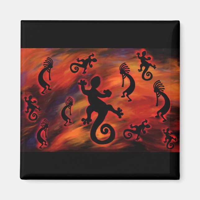 Kokopelli Art Magnet (Front)