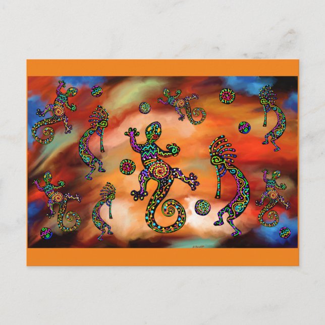 Kokopelli Art Postcard (Front)