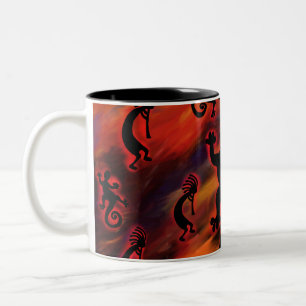Kokopelli Art Two-Tone Coffee Mug