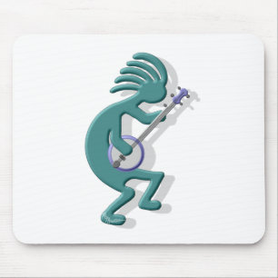 Kokopelli Banjo Mouse Pad