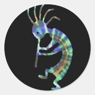 kokopelli classic round sticker
