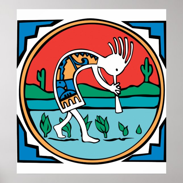 Kokopelli Colour Poster (Front)