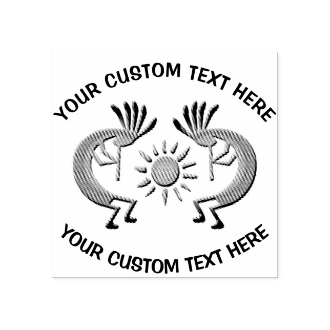 Kokopelli Custom Rubber Stamp (Imprint)