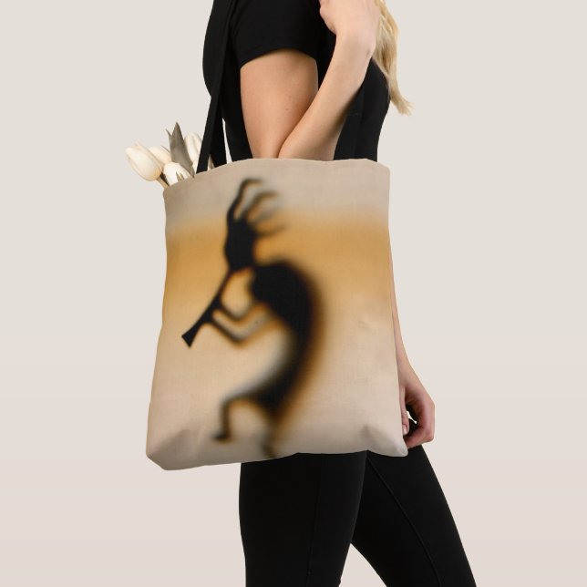 Kokopelli Deity Of Good Times  Tote Bag (Close Up)